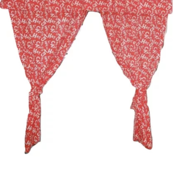 CURTAINS EUC CAT in the HAT        (a pair) - Picture 6 of 6